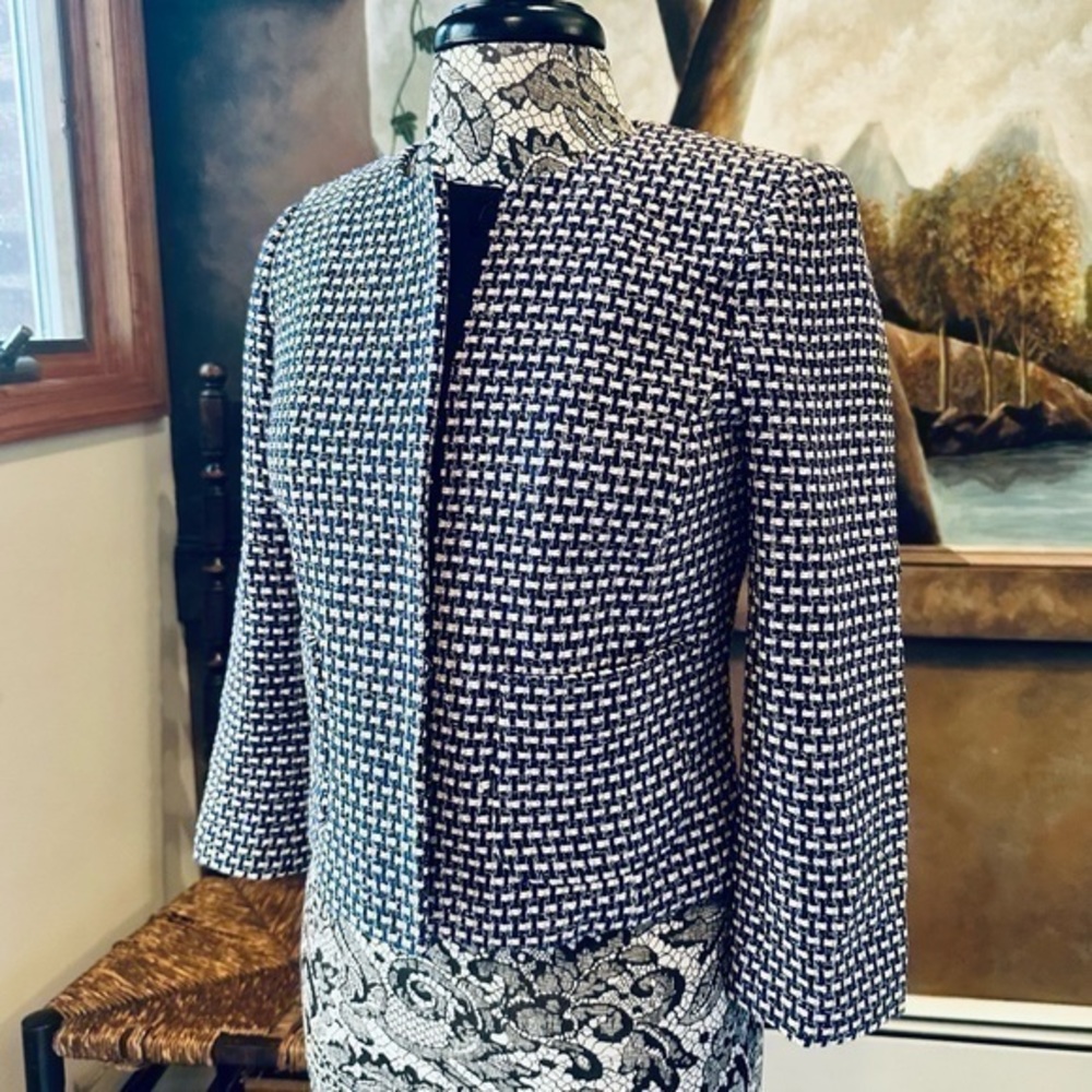 ✨💛✨ J Crew Silk Blend Purple Tweed Jacket w Gold Thread✨💛✨Size 2✨💛